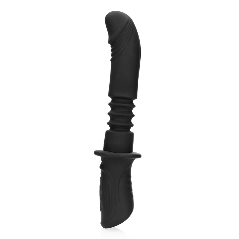 Handheld Vibrerende en Duwende Seksmachine - Zwart - Afbeelding 6