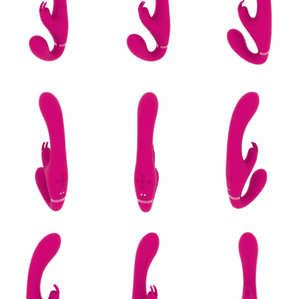Suki - Vibrerende Strapless Strap-on Rabbit - Roze - Afbeelding 6