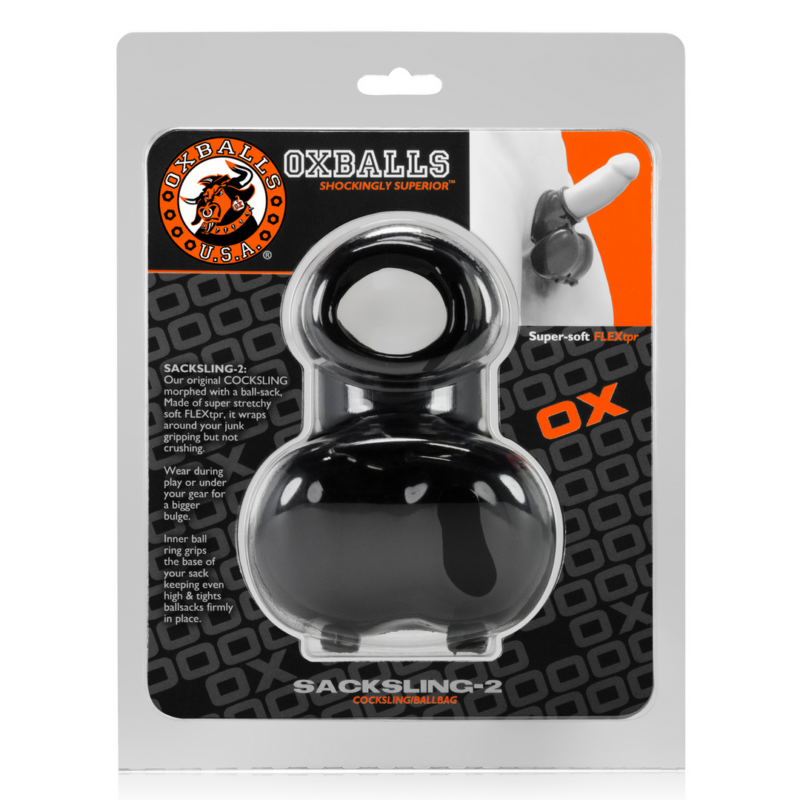 Sacksling-2 - Zachte en Rekbare Ballsling - Zwart - Afbeelding 2