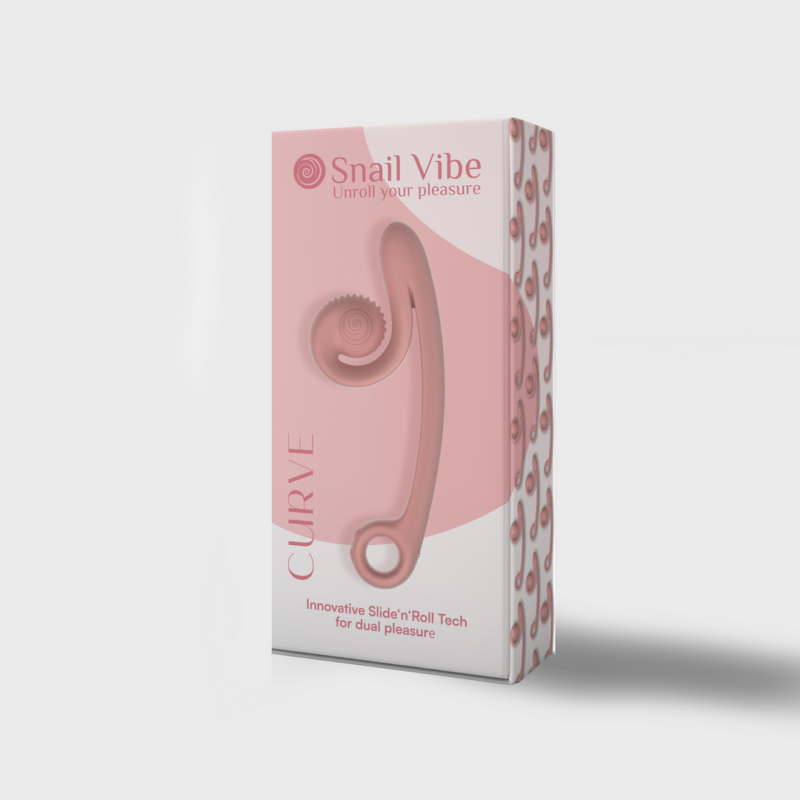 Slak Vibe - Curve Vibrator - Perzikroze - Afbeelding 2
