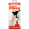 Klassieke dildo met Ultra harnas - 20 cm - Vanille - Afbeelding 3