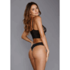 Stretch Mesh en Stretch Galloon Lace Bustier - M - Zwart - Afbeelding 5