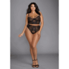Stretch Mesh and Stretch Galloon Lace Bustier - 1X - Afbeelding 3
