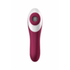 Dual Crush - Invoegbare Dubbele Luchtdruk Vibrator - Wijnrood - Afbeelding 4