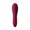 Dual Crush - Invoegbare Dubbele Luchtdruk Vibrator - Wijnrood - Afbeelding 5
