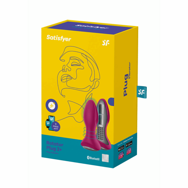 Rotar Plug 2Plus - Vibrerende Butt Plug met App - Fuchsia - Afbeelding 2