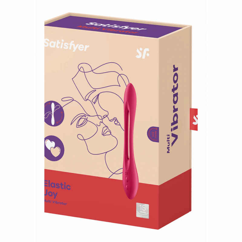 Elastic Joy - Buigbare Multifunctionele Massager - Rood - Afbeelding 2