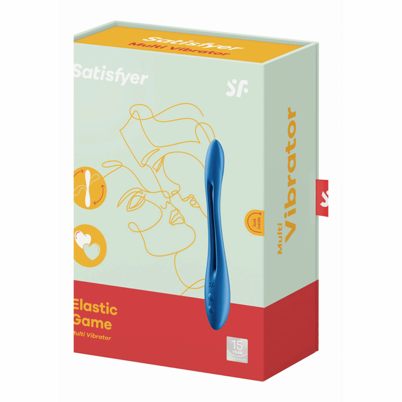 Elastic Game - Buigbare Multifunctionele Massager - Donkerblauw - Afbeelding 2