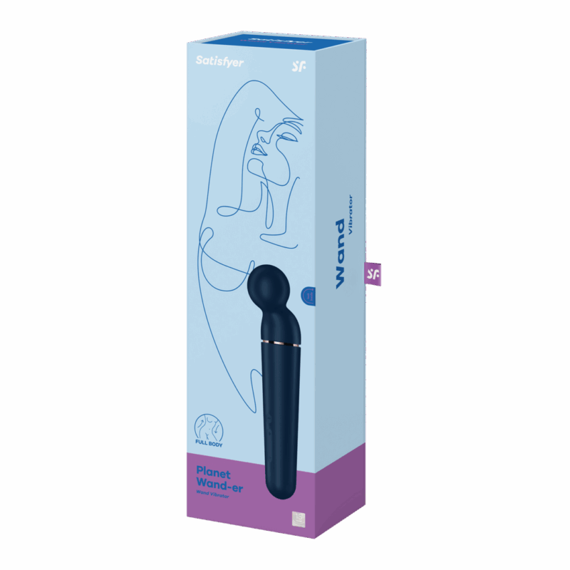 Planet Wand-er - Wand Vibrator - Blauw/Roze Goud - Afbeelding 2