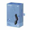 Curvy Trinity 2 - Invoegbare Air Pulse Vibrator - Zwart - Afbeelding 2