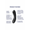 Curvy Trinity 4 - Insertable Air Pulse Vibrator - Zwart - Afbeelding 4