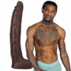 Damion Dayski - Realistic ULTRASKYN Dildo - 12 / 30 cm - Chocolade