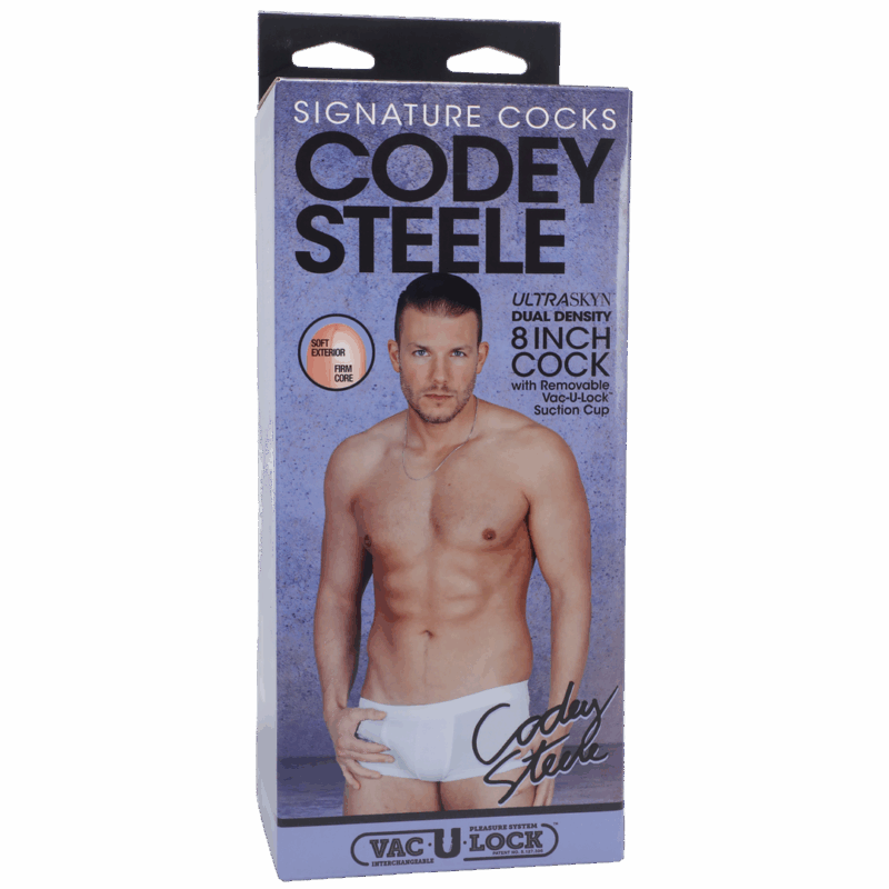 Codey Steele - Realistic ULTRASKYN Dildo - 8 / 20 cm - Vanille - Afbeelding 2