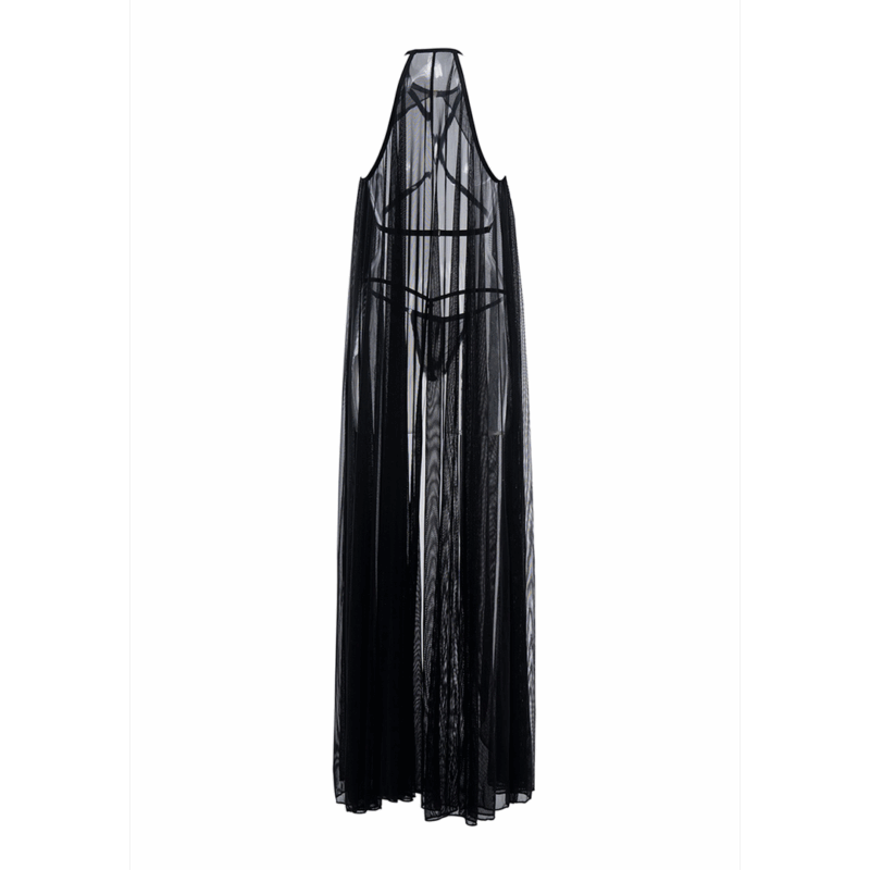 Drama Queen - Cape en String - OS - Zwart - Afbeelding 5