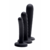 Strap-on Siliconen 3-delige set - Zwart - Afbeelding 3