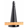 Giant Ribbed Anal Cone - Zwart - Afbeelding 6