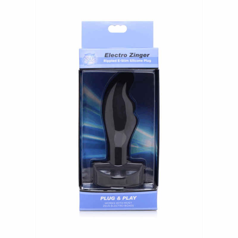Electro Zinger - Ribbed E-Stim Silicone Plug - Afbeelding 2