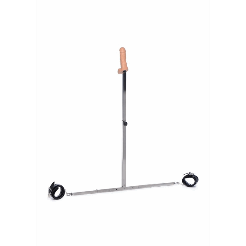 Squat - Spreader Bar met Enkelmanchetten en Anale Dildo