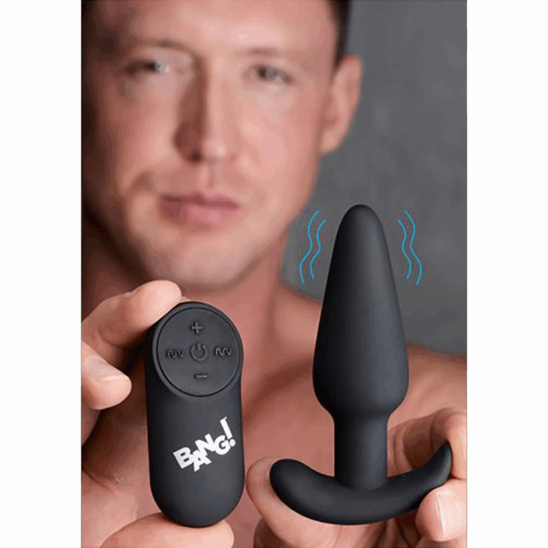 Vibrerende Siliconen Butt Plug met Afstandsbediening - Afbeelding 4