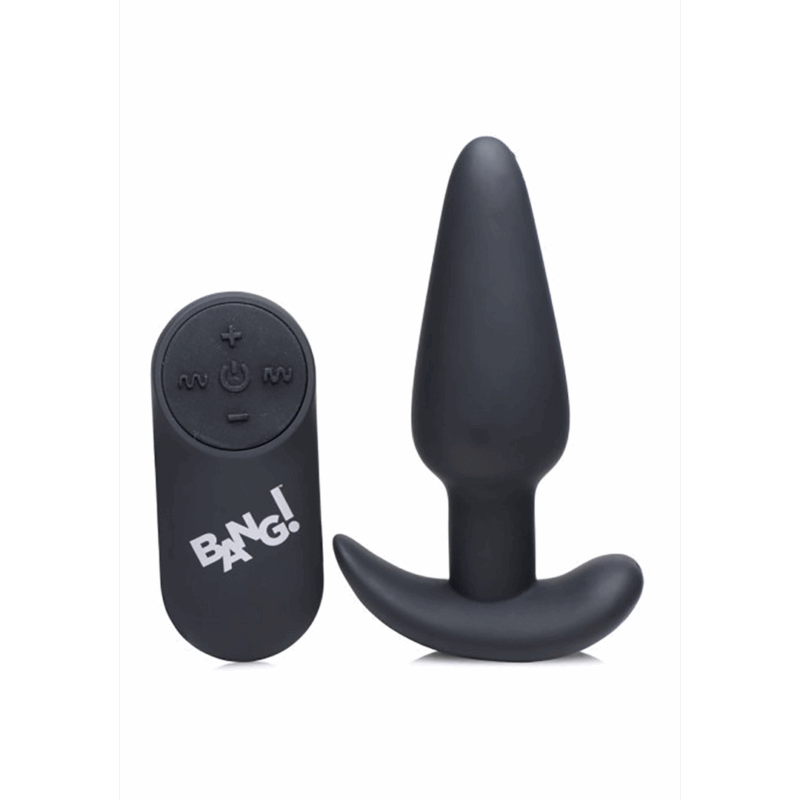 Vibrerende Siliconen Butt Plug met Afstandsbediening