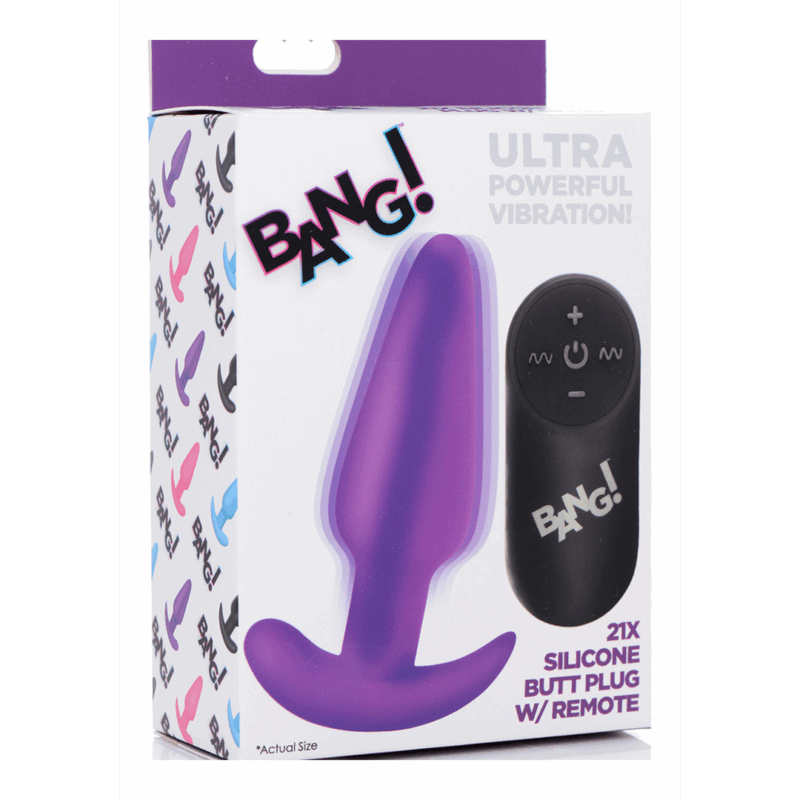 Vibrerende Siliconen Butt Plug met Afstandsbediening - Afbeelding 2