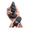 Vibrerende Silicone Swirl Butt Plug met Afstandsbediening - Afbeelding 6