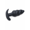 Vibrerende Silicone Swirl Butt Plug met Afstandsbediening - Afbeelding 3