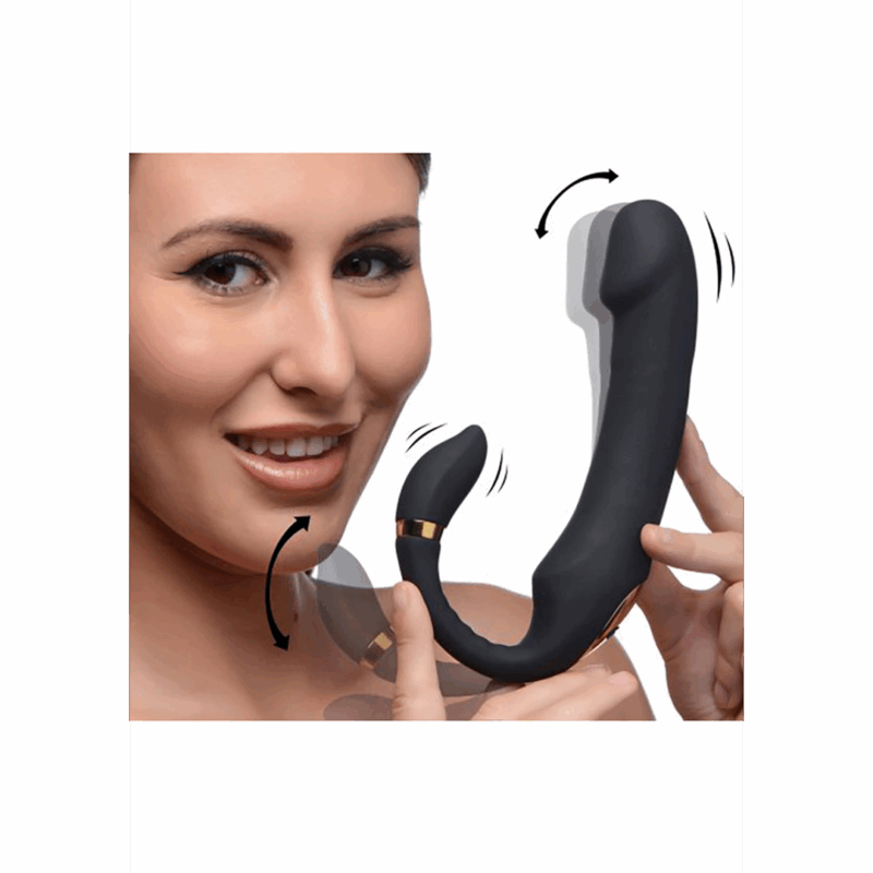 Pleasure - Siliconen Vibrator met Clitoris Stimulator - Afbeelding 4