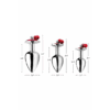 Rode Edelsteen - Butt Plug Set met Belletjes - Afbeelding 4