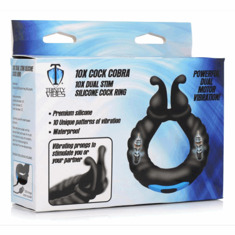 Cobra - Dual Stimulation Silicone Cockring - Afbeelding 2