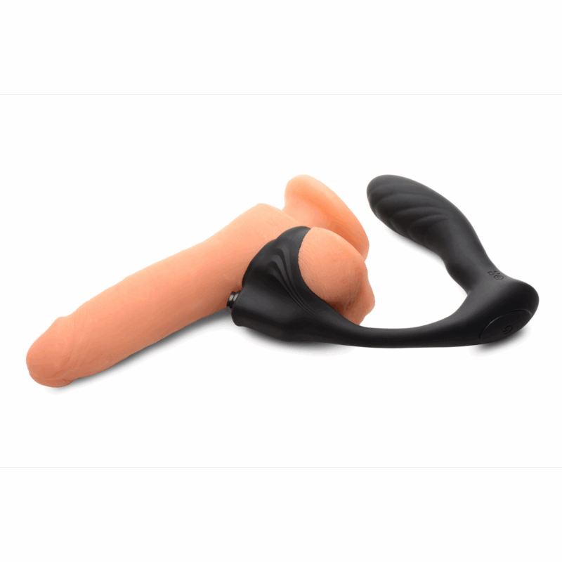 Siliconen Prostaatplug met Cockring en Afstandsbediening - Afbeelding 3