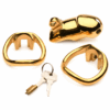 Midas Locking Chastity Cage - 18K Goud Geplateerd - Goud - Afbeelding 3