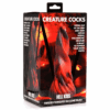 Hell Kiss Twisted Tongues Silicone Dildo - Rood - Afbeelding 2