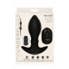 Rim Slide - Sliding Ring Silicone Butt Plug - Zwart - Afbeelding 3