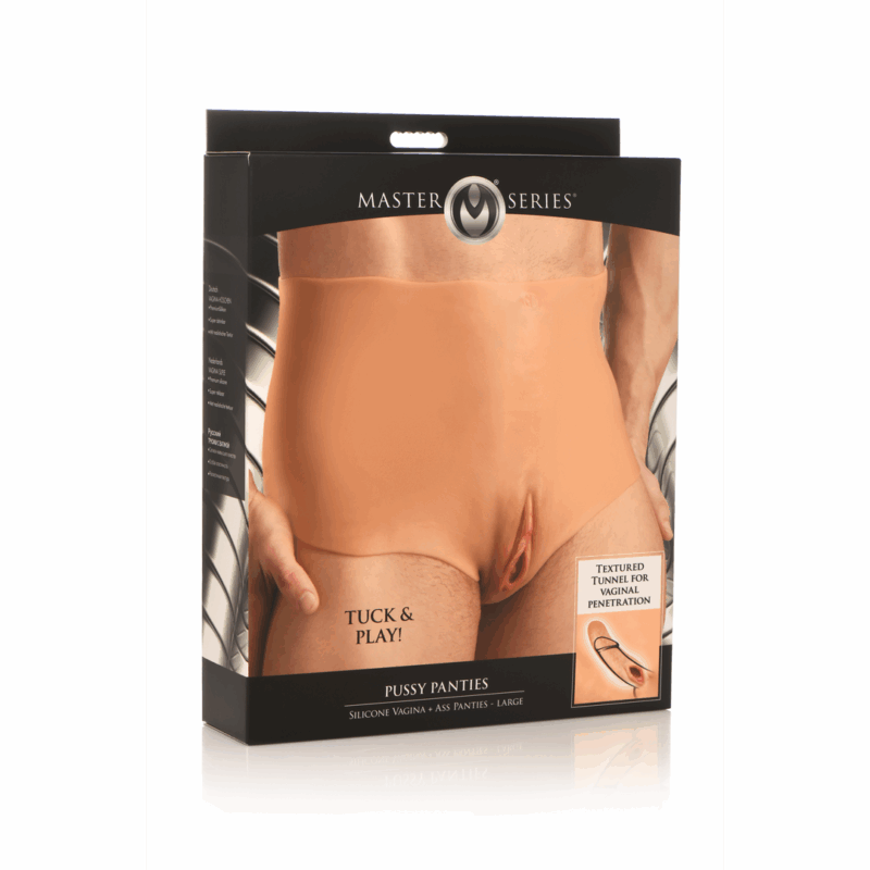 Pussy Panties - Siliconen Vagina en Ass Panties - L - Afbeelding 2