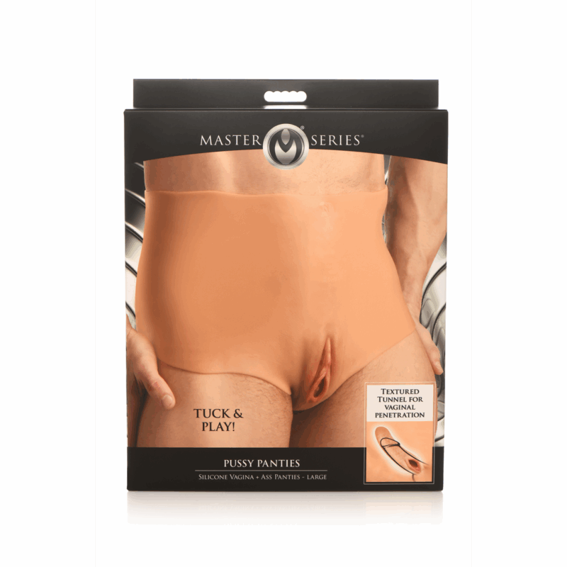 Pussy Panties - Siliconen Vagina en Ass Panties - L - Afbeelding 3