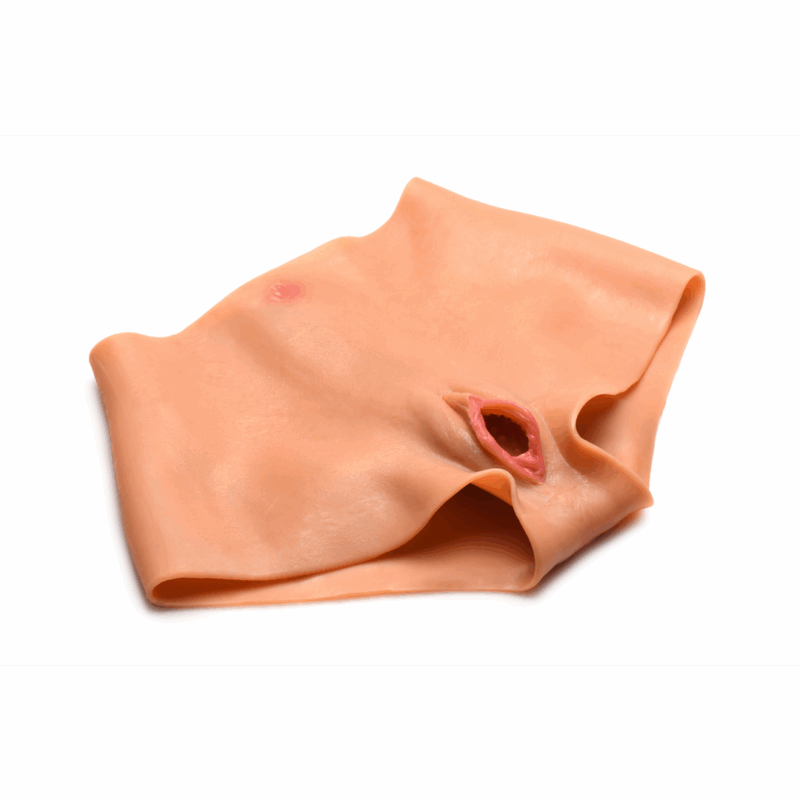 Pussy Panties - Siliconen Vagina en Ass Panties - L
