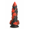 Fire Demon - Monster Silicone Dildo - Rood/Zwart - Afbeelding 6