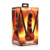 Demon Rising - Schubben Draak Siliconen Dildo - Rood/Zwart - Afbeelding 2