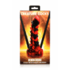 Demon Rising - Schubben Draak Siliconen Dildo - Rood/Zwart - Afbeelding 3