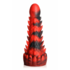 Demon Rising - Schubben Draak Siliconen Dildo - Rood/Zwart - Afbeelding 4