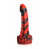 Demon Rising - Schubben Draak Siliconen Dildo - Rood/Zwart - Afbeelding 6