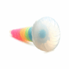 UniGlow - Glow-in-the-Dark Regenboog Siliconen Dildo - Afbeelding 4