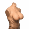 Perky Pair G-Cup Silicone Borsten - Vlees - Afbeelding 5