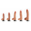 Bareskin Vibrating Dong met Ballen - 9 / 23 cm - Afbeelding 4