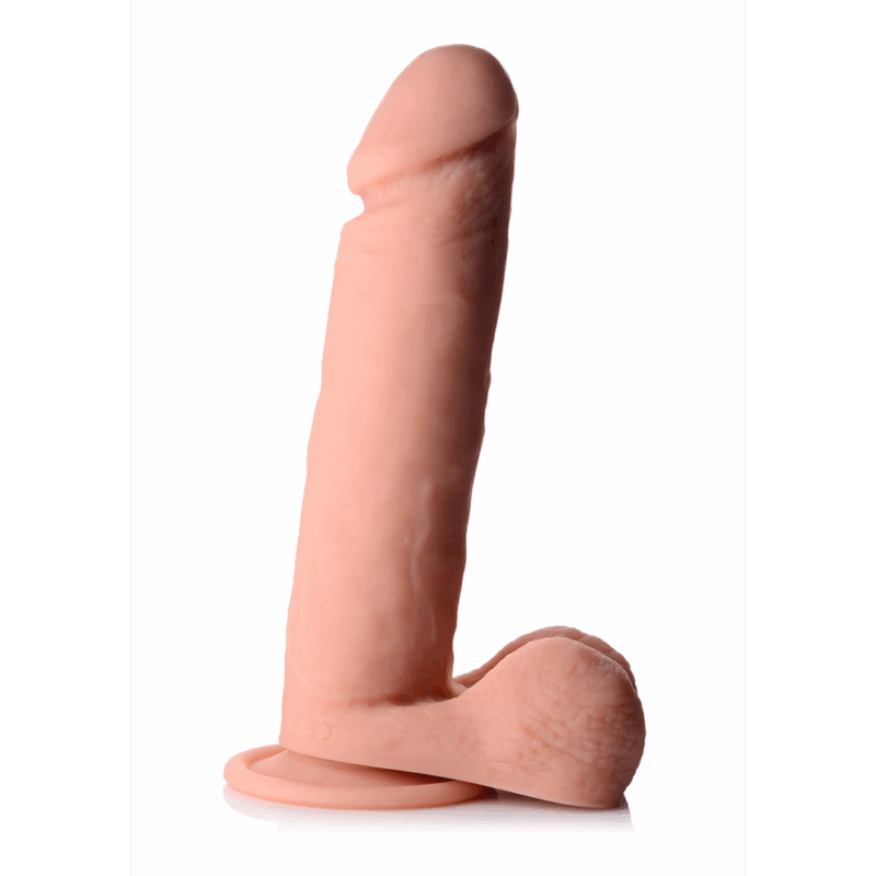 Vibrerende Afstandsbediening Silicone Dildo met Ballen - 9 / 23 cm - Afbeelding 4