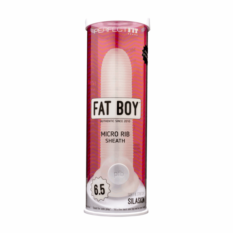 Fat Boy Micro Ribbed Sheath - Dildo - 6 / 16,5 cm - Afbeelding 2