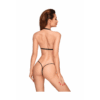 Checkered bra-set - Black - Afbeelding 3