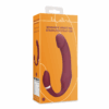 Buigbare Vibrerende Strapless Strap-on - Merlot Druif - Afbeelding 2