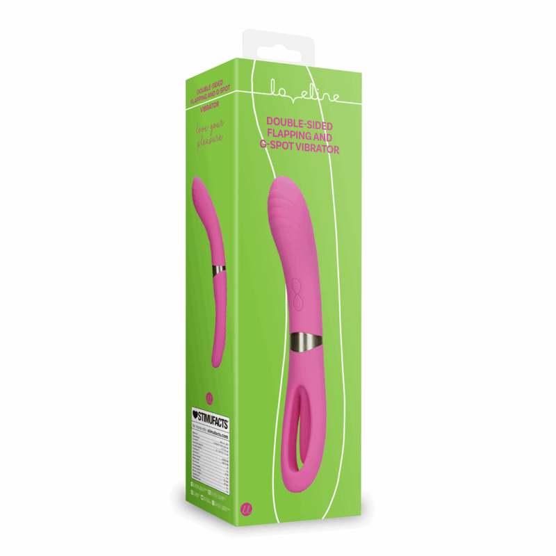 Dubbelzijdige flapper en G-Spot vibrator - Uitbundig Roze - Afbeelding 2